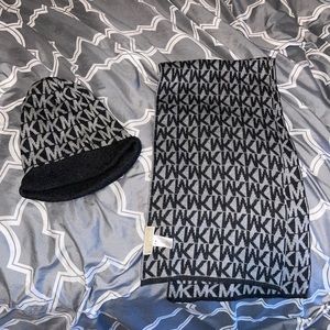 Michel Kors hat and scarf set.